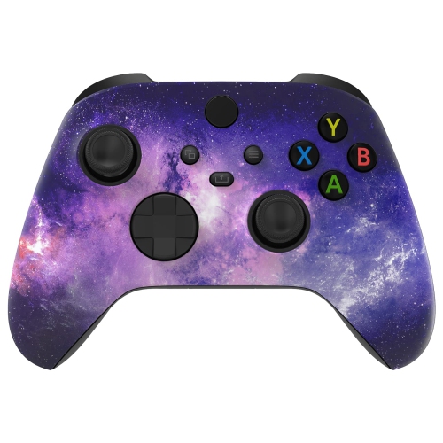 Nebula Galaxy ASR version boîtier avant + anneaux d'appoint pour manette Xbox Series X/S, façade douce personnalisée pour manette Xbox Core modèle