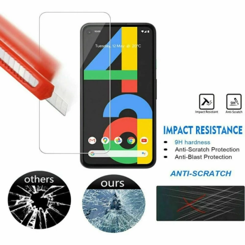 Google Pixel 5 Tempered Glass Screen Protector - 0.33mm [Lifetime Warranty] [Anti-Scratch] [Anti-Shatter] [Bubble-Free]