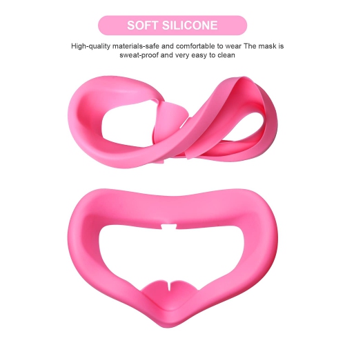 Upgrade Head Strap for Oculus Quest 2, Adjustable Forehead Strap with Silicone Touch Controller Grip Cover,VR Face Cover and VR Shell Front Face