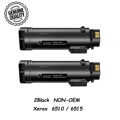 Bestoner™ 2BK Compatible Xerox 6510 6515 Toner Cartridge High Yield 106R03480-Xerox Phaser 6510, 6510DN, 6510N, 6510DNI, 6510DNM, WorkCentre 6515,