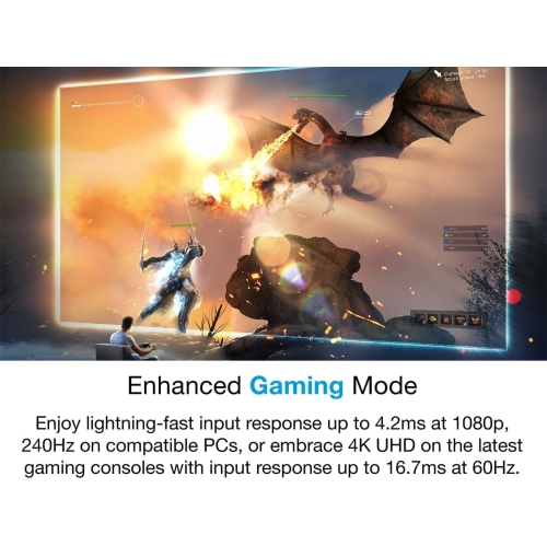 Optoma UHD35STx Short Throw True 4K UHD Gaming and Home Entertainment Projector