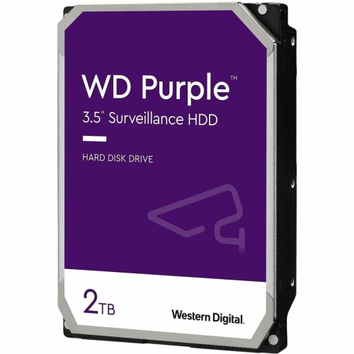 Western Digital 2TB WD Purple Surveillance Internal Hard Drive HDD - SATA 6 Gb/s, 64 MB Cache, 3.5" - WD23PURZ