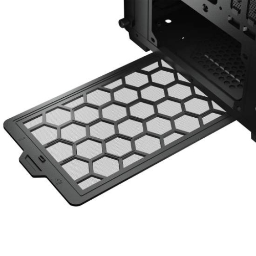 Cougar Duoface Pro RGB Mid Tower ATX Computer Case, Tempered Glass Side Panel, 4x 120mm ARGB Fans Pre-Installed, Black