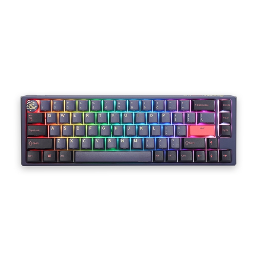 Ducky ONE 3 Cosmic RGB Hot-Swappable Mechanical Keyboard, Cherry MX Silver, Double-Shot PBT Keycaps, Dual-layer PCB, SF