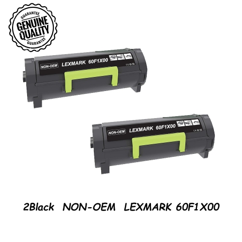 2PK Bestoner™ Lexmark 60F1X00 601X 60F0XA0 600XA 60F0X0G 600XG Black Toner Cartridge for Lexmark MX510de MX511dte MX511dhe MX511de MX610dw MX611de