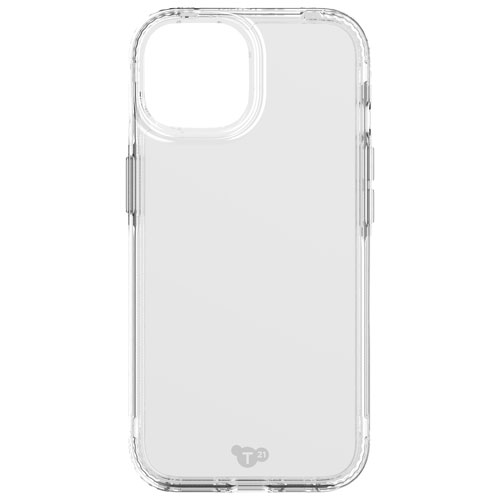 tech21 Evo Clear Fitted Hard Shell Case for iPhone 15/14/13 - Clear