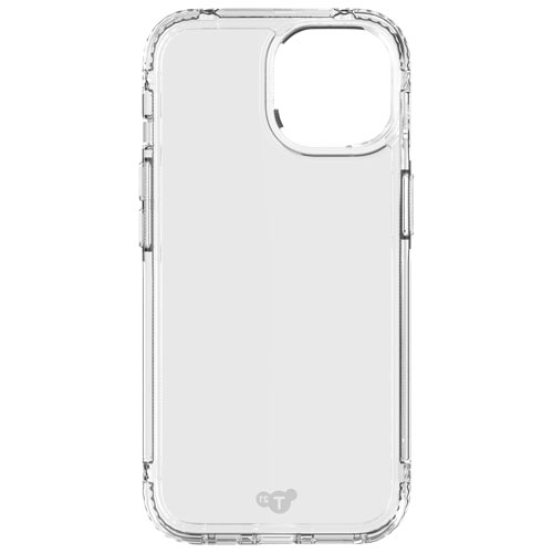 tech21 Evo Clear Fitted Hard Shell Case for iPhone 15/14/13 - Clear