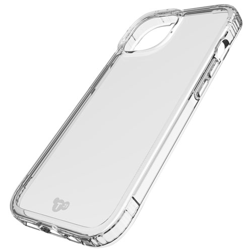 tech21 Evo Clear Fitted Hard Shell Case for iPhone 15/14/13 - Clear