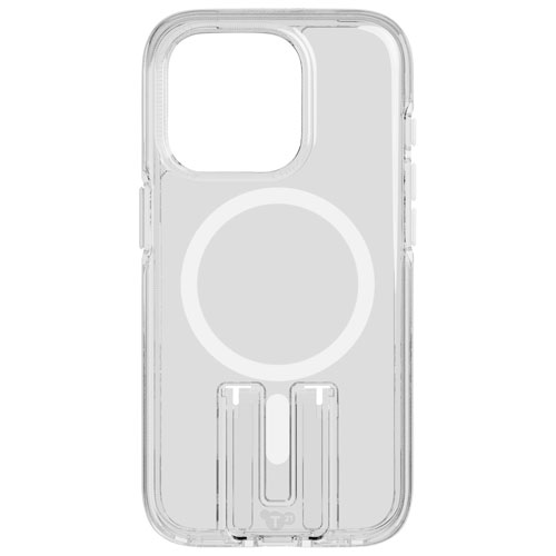 tech21 Evo Crystal Kick Fitted Hard Shell Case with MagSafe for iPhone 15 Pro - White