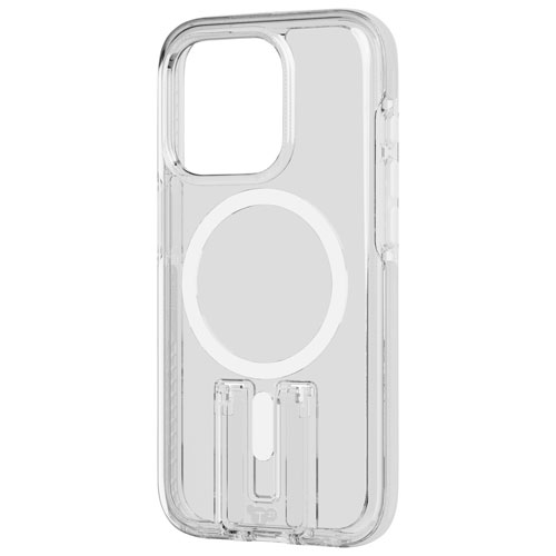 tech21 Evo Crystal Kick Fitted Hard Shell Case with MagSafe for iPhone 15 Pro - White