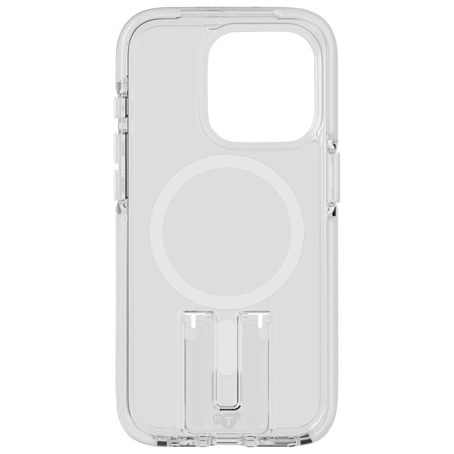 tech21 Evo Crystal Kick Fitted Hard Shell Case with MagSafe for iPhone 15 Pro - White