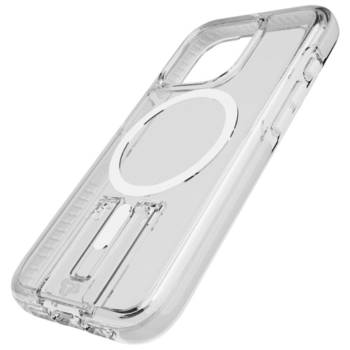 tech21 Evo Crystal Kick Fitted Hard Shell Case with MagSafe for iPhone 15 Pro - White