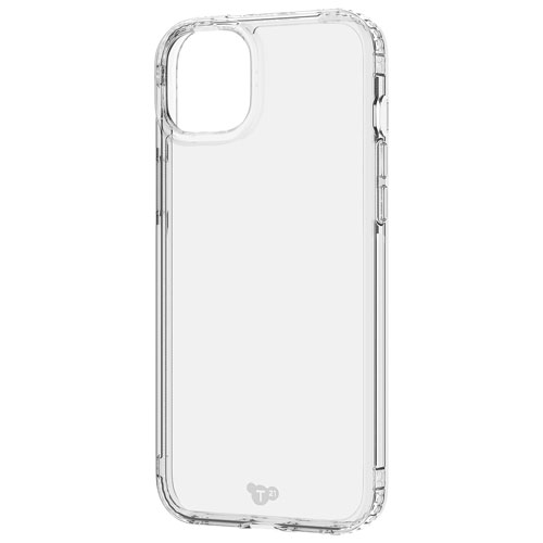 tech21 Evo Clear Fitted Hard Shell Case for iPhone 15 Plus - Clear