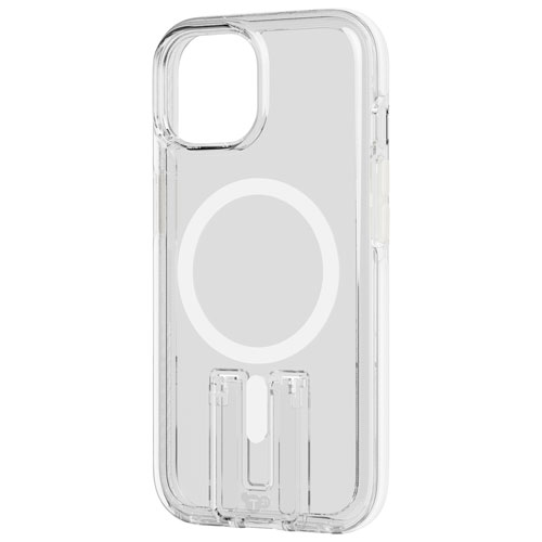tech21 Evo Crystal Kick Fitted Hard Shell Case with MagSafe for iPhone 15/14/13 - White