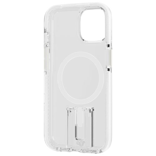 tech21 Evo Crystal Kick Fitted Hard Shell Case with MagSafe for iPhone 15/14/13 - White