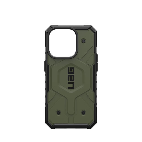 Étui rigide ajusté Pathfinder d'UAG pour iPhone 15 Pro - Vert