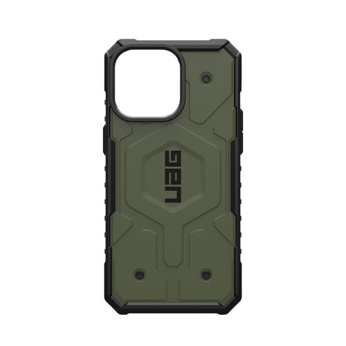 Étui rigide ajusté Pathfinder d'UAG pour iPhone 15 Pro Max - Vert