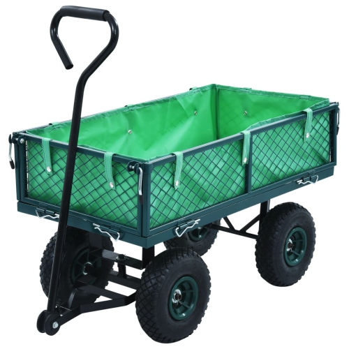 vidaXL Garden Hand Trolley Green 250 kg