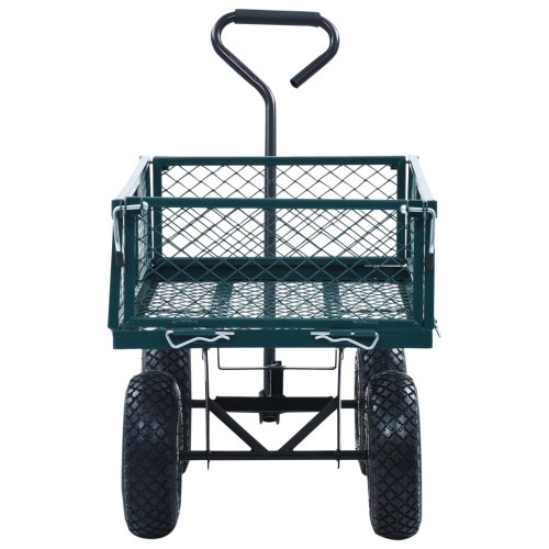 vidaXL Garden Hand Trolley Green 250 kg