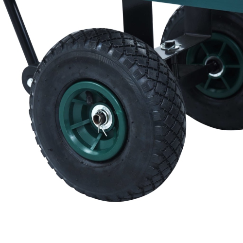 vidaXL Garden Hand Trolley Green 250 kg