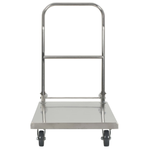 vidaXL Platform Wagon Silver 82x53x86 cm Stainless Steel