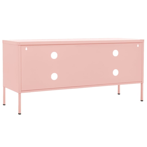 vidaXL TV Cabinet Pink 105x35x50 cm Steel