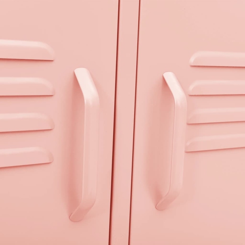 vidaXL TV Cabinet Pink 105x35x50 cm Steel