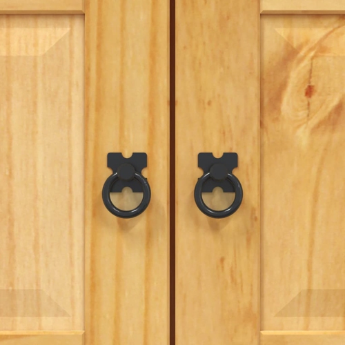 vidaXL TV Stand/ TV Table with Ample Storage, Mexican Pine Corona Range, 31.5x16.9x30.7 Inches Brown