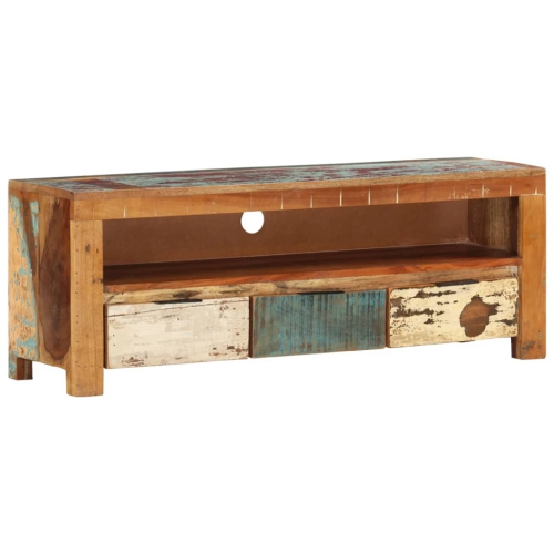 VIDAXL  Tv Cabinet 110X30X40 Cm Solid Reclaimed Wood