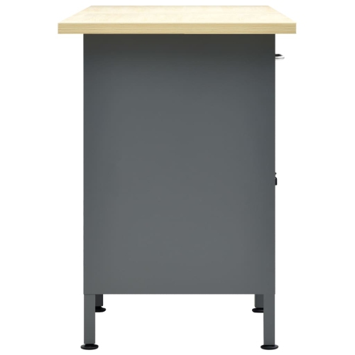 vidaXL Workbench Black 160x60x85 cm Steel
