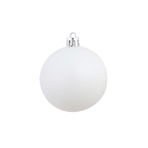 vidaXL 100 Piece Christmas Ball Set 3/4/6 cm White/Grey