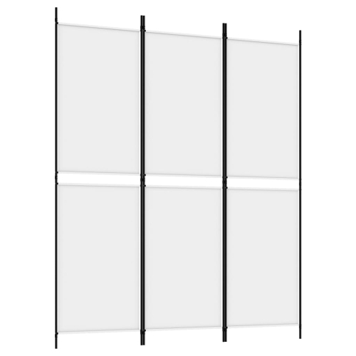 VIDAXL  3-Panel Room Divider 150X180 Cm Fabric In White