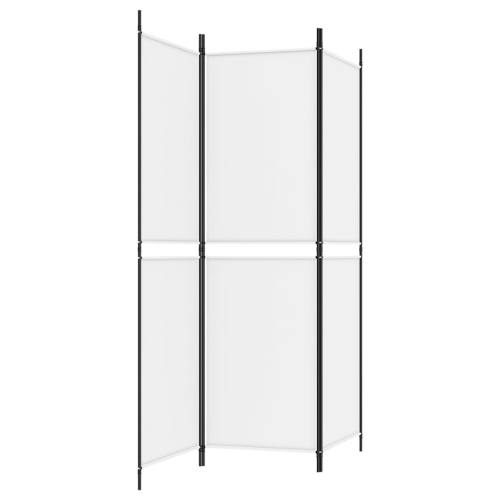 vidaXL 3-Panel Room Divider White 150x180 cm Fabric