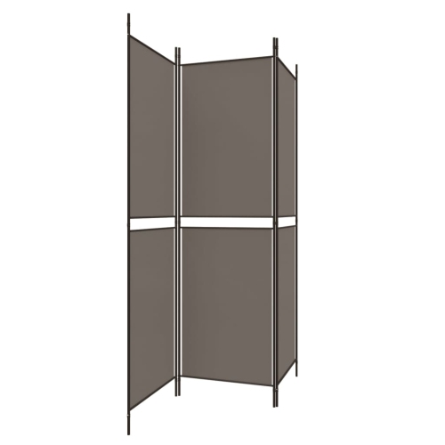 vidaXL 3-Panel Room Divider Anthracite 150x180 cm Fabric
