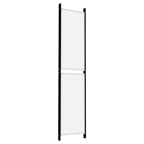 vidaXL 5-Panel Room Divider White 250x220 cm Fabric