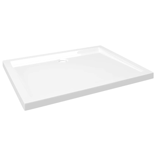 vidaXL Shower Base Tray, Non-slip Bathroom Shower Pan, Reinforced ABS, 31.5x39.4 Inches, White