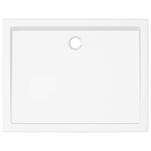 vidaXL Shower Base Tray, Non-slip Bathroom Shower Pan, Reinforced ABS, 31.5x39.4 Inches, White
