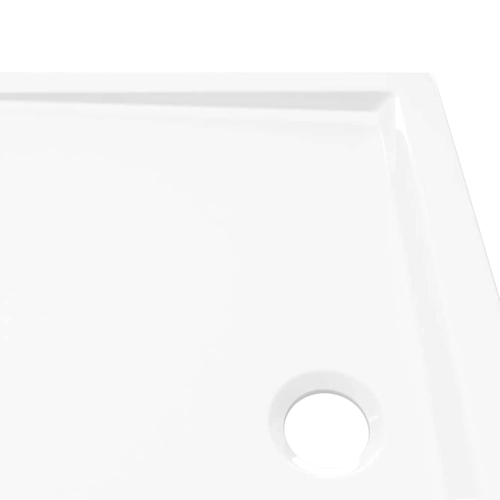 vidaXL Shower Base Tray, Non-slip Bathroom Shower Pan, Reinforced ABS, 31.5x39.4 Inches, White