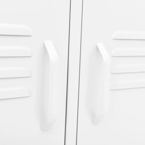 vidaXL TV Cabinet White 105x35x50 cm Steel