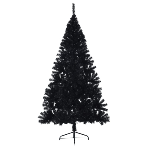 Sapin de Noël artificiel de vidaXL avec support en PVC 240&nbsp;cm noir