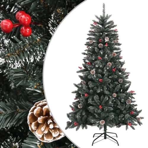 VIDAXL  Artificial Christmas Tree With Stand 150 Cm Pvc In Green