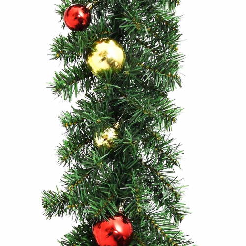 vidaXL Christmas Garland Decorated with Baubles 5 m