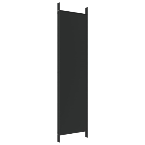 vidaXL 4-Panel Room Divider Black 200x200 cm Fabric
