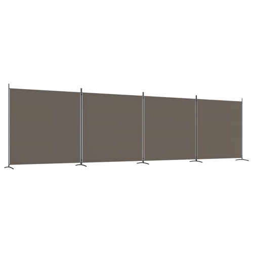 VIDAXL  4-Panel Room Divider Anthracite 698X180 Cm Fabric