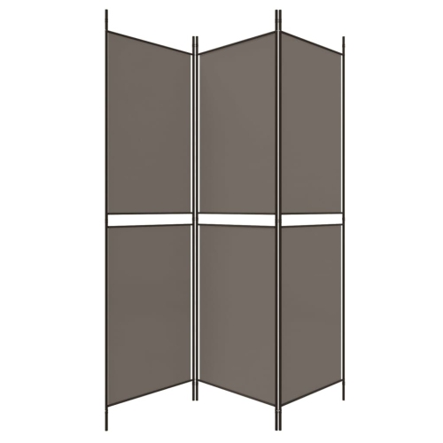 vidaXL 3-Panel Room Divider Anthracite 150x200 cm Fabric