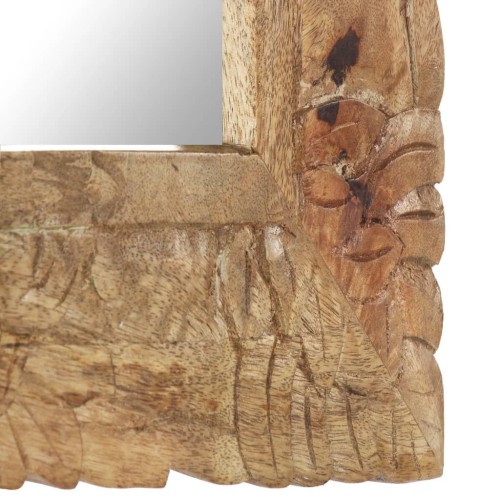 vidaXL Mirror 50x50 cm Solid Mango Wood
