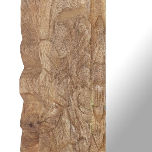 vidaXL Mirror 50x50 cm Solid Mango Wood