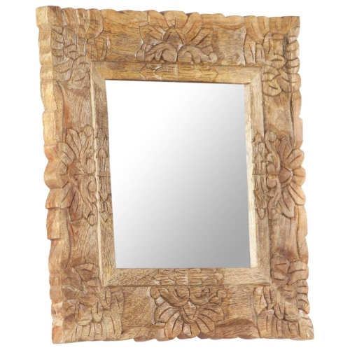 vidaXL Mirror 50x50 cm Solid Mango Wood
