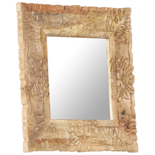 vidaXL Mirror 50x50 cm Solid Mango Wood