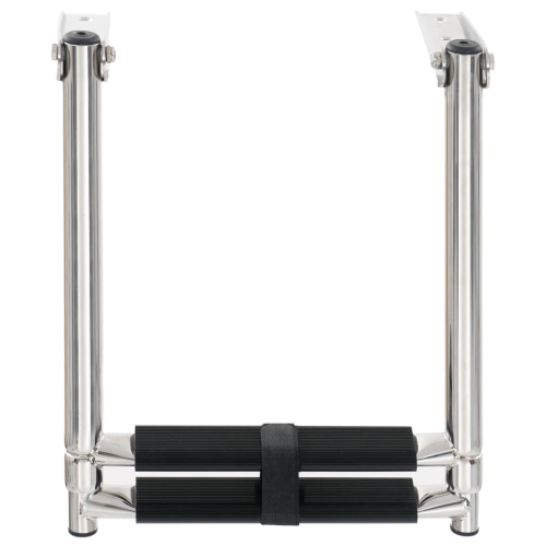 Échelle de planche pliable à 2 marches en acier inoxydable de vidaXL